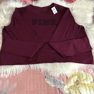 Pink Victoria Secret semi crop top
